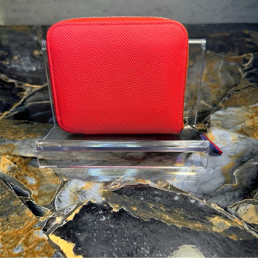 Hermes Red Leather Women’s Wallet - Picture 2 of 12